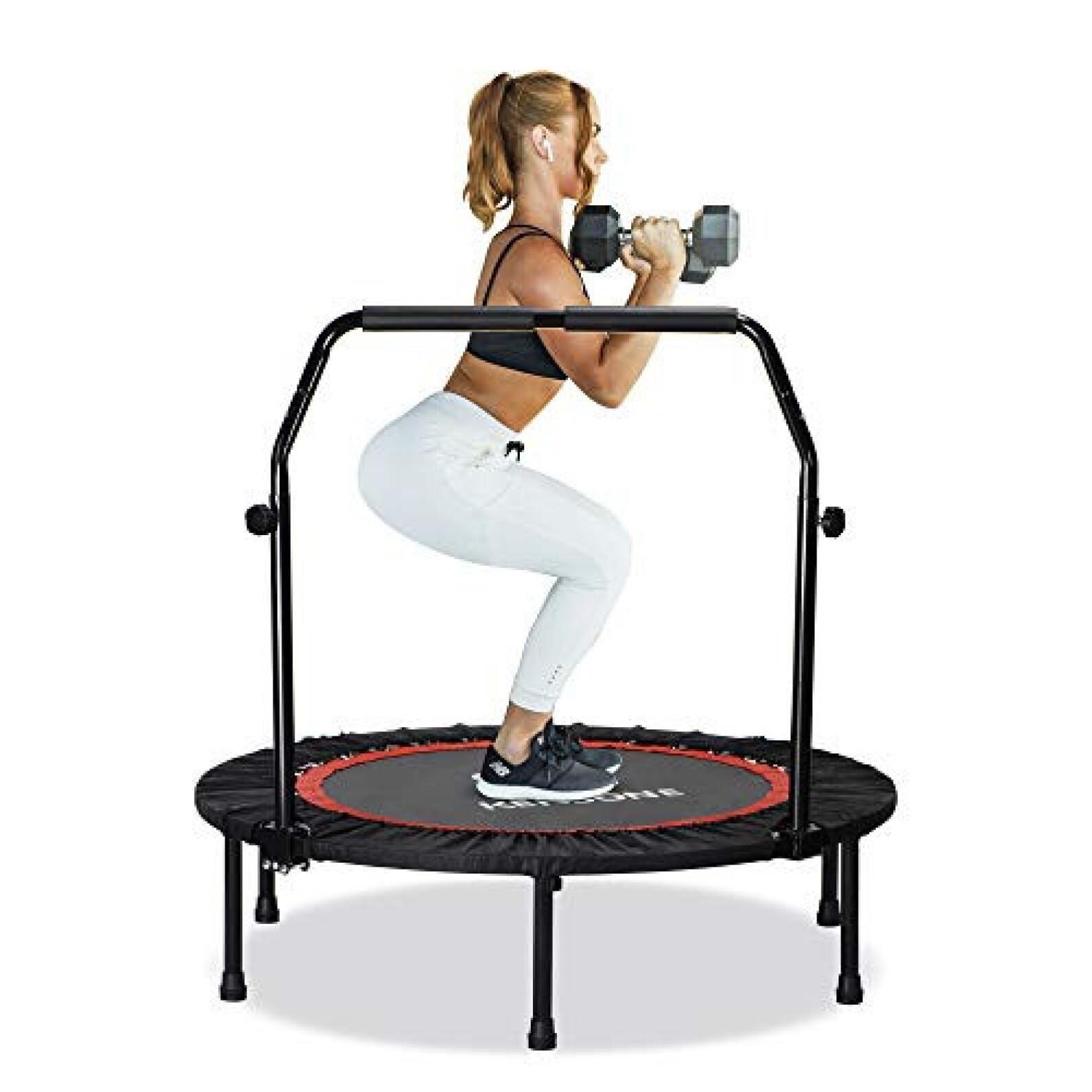 KENSONE 40" Foldable Mini Trampoline, Indoor Trampoline