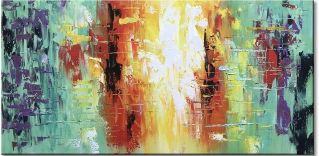 Large Hand Painted Abstract Wall Art Modern