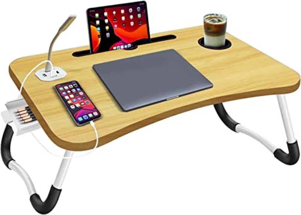 Laptop Desk for Laptop, Foldable Bed Desk Table with