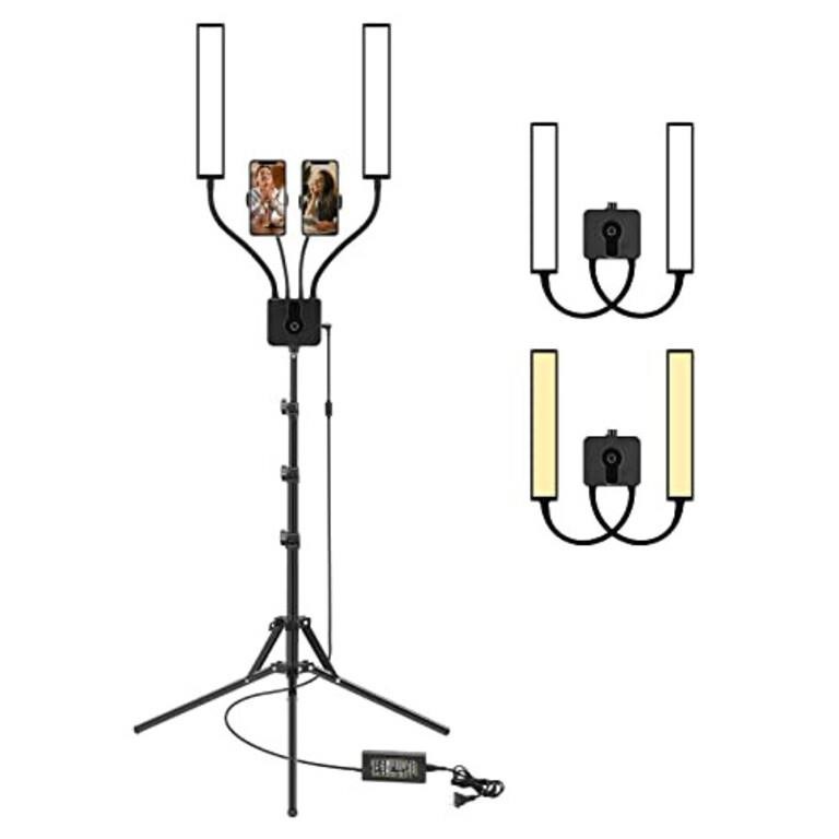 LED Video Light, ULANZI 45W Double Arms Beauty Li