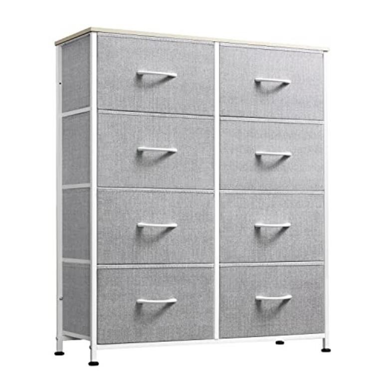 WLIVE Fabric Dresser for Bedroom, Tall Dresser wi