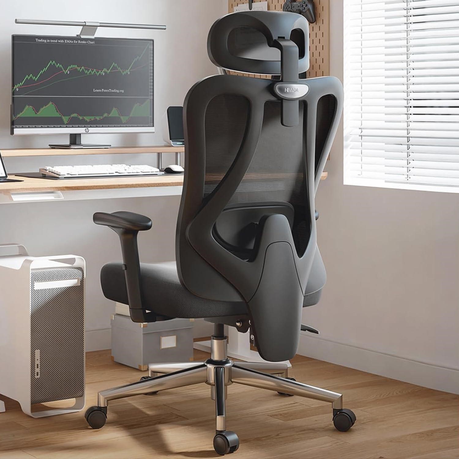 Hbada Office Chair with 2D Adjustable Lumbar Supp
